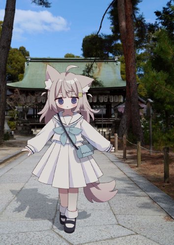 This cute anime girl in our World