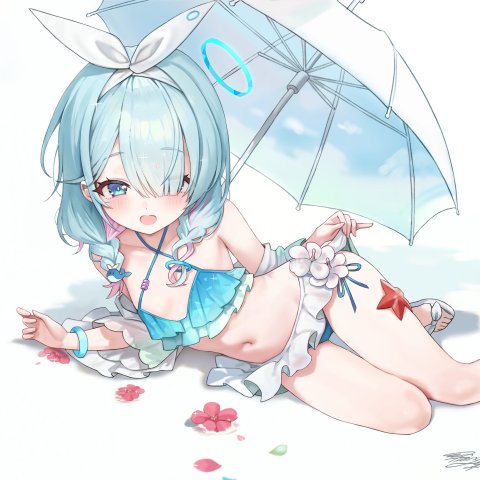 Damn those thighs and that swimsuit